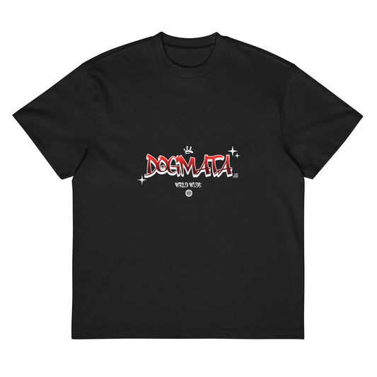 Men's Oversize Black Box T-Shirt Front View