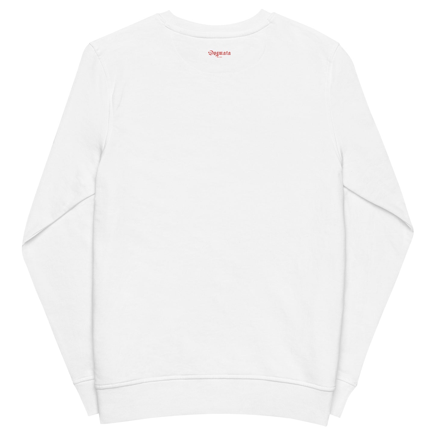 Unisex-Organic-Sweatshirt-White-Back-View