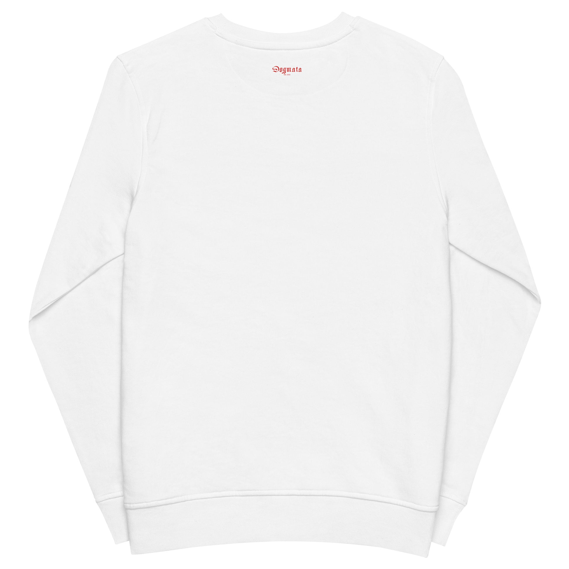 Unisex-Organic-Sweatshirt-White-Back-View