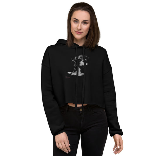 Womens-Cropped-Hoodie-Black-Front-View