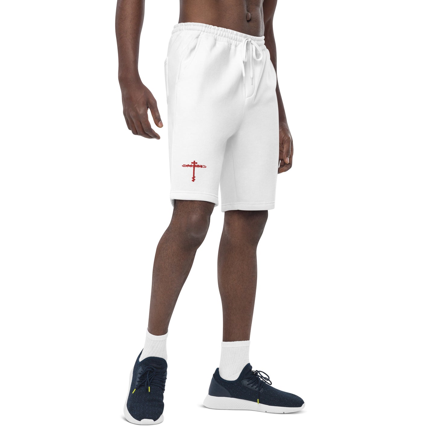 DOGMATA Cross Fleece Shorts (White)