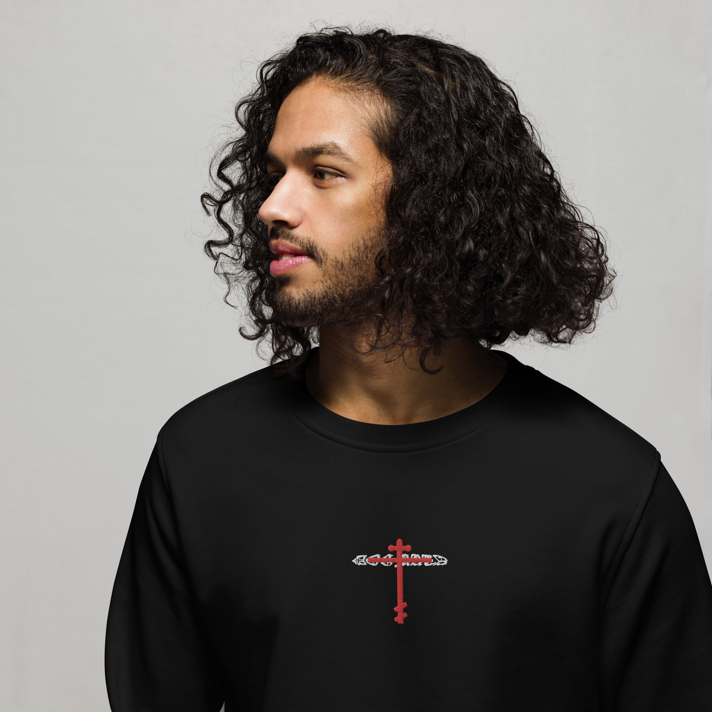 Dogmata Crimson Cross  Crewneck